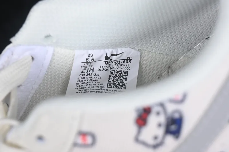 All categories Nk Air Force 1 Air Force series Nk Air Force 1 Low Hello Kitty x Nike Air Force 1'07 Low Air Force 1 low-top casual sneakers NH0601-608